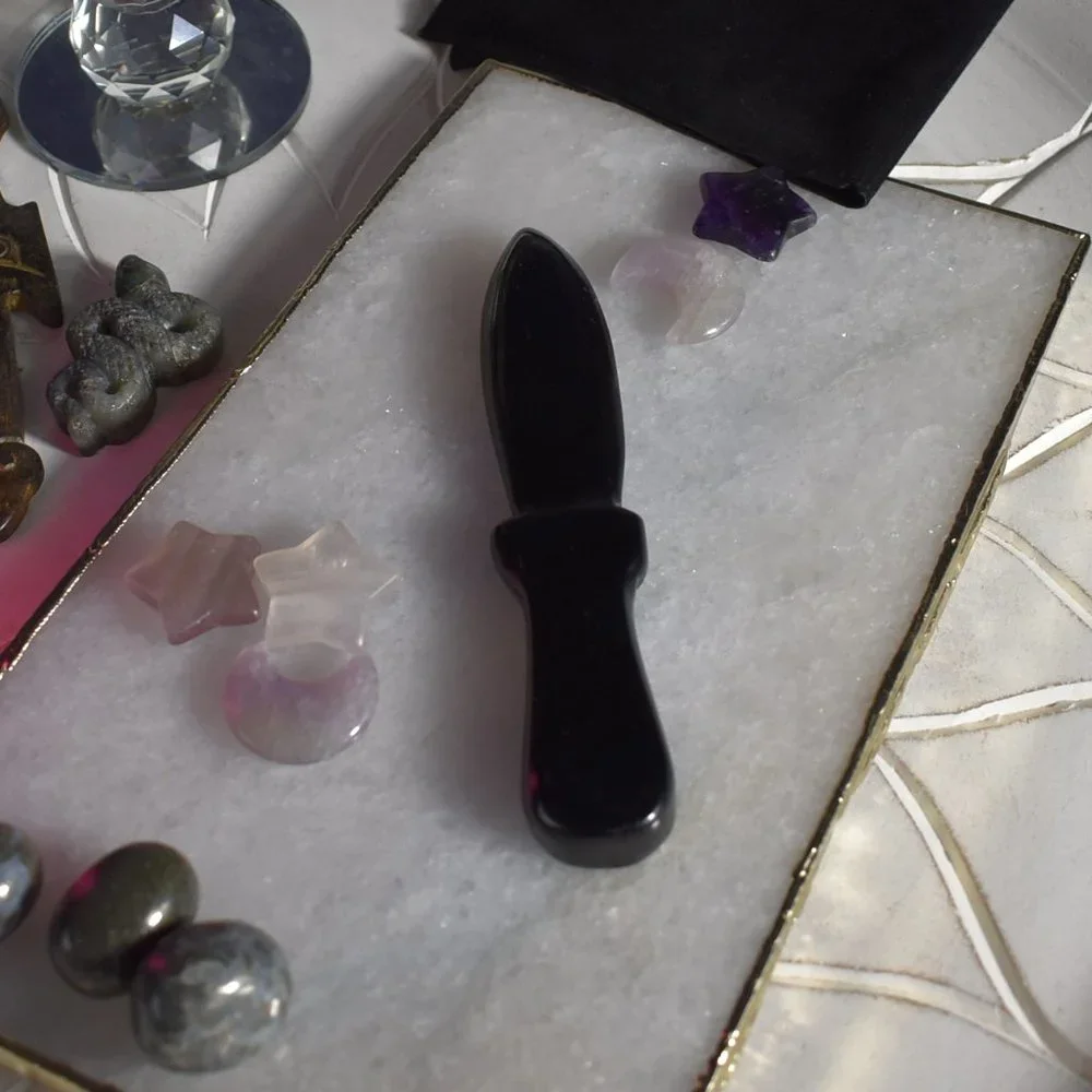 Black Obsidian Athame